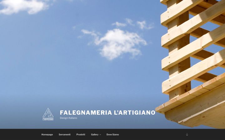 Screenshot of lartigianosrl.com