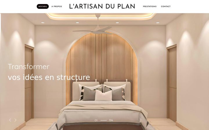 Screenshot of lartisanduplan.com