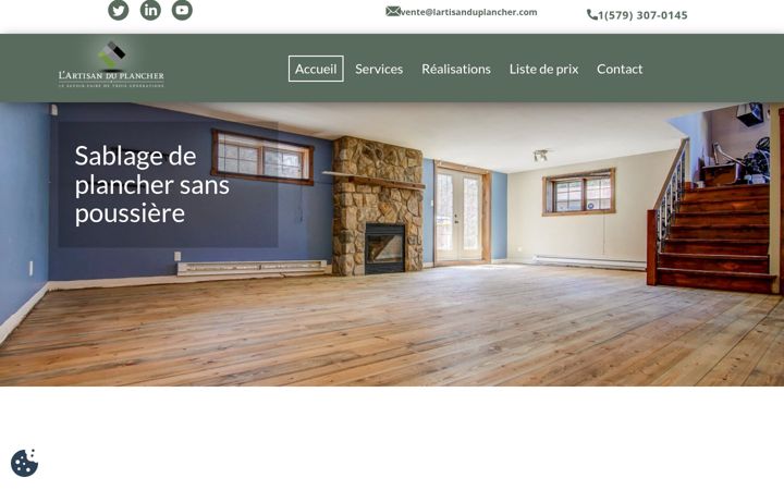 Screenshot of lartisansableur.com