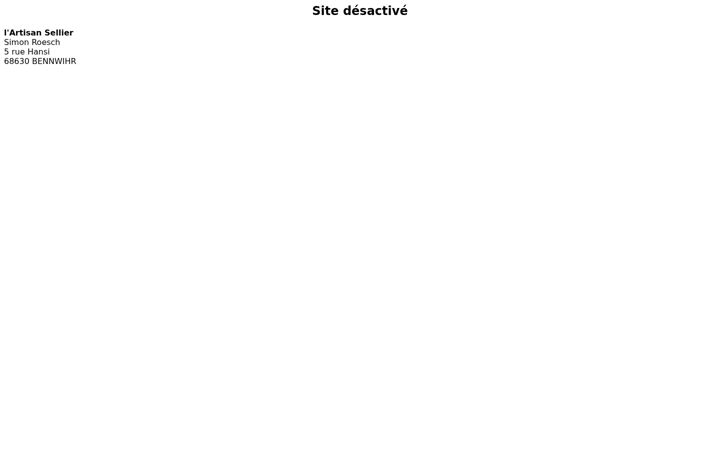 Screenshot of lartisansellier.com