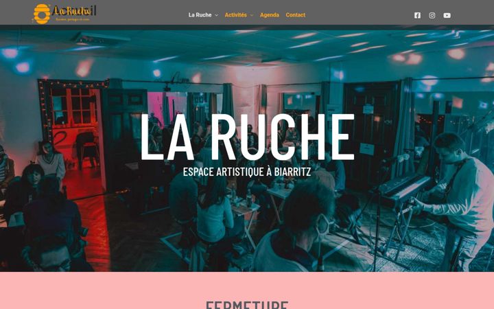 Screenshot of laruchebiarritz.fr