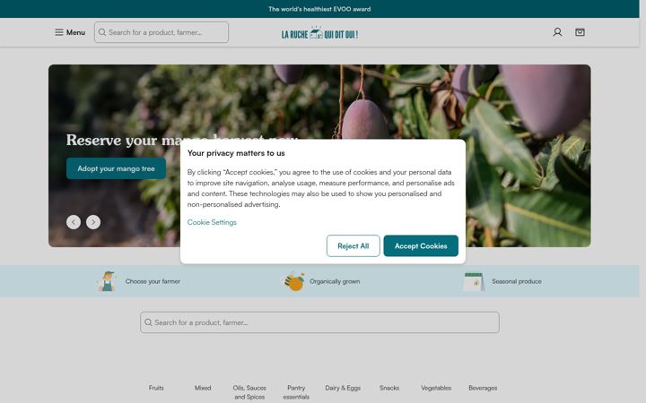 Screenshot of laruchequiditoui.fr