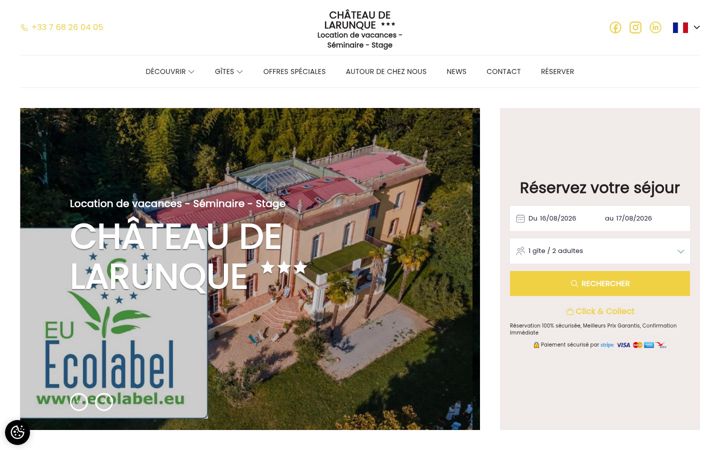 Screenshot of larunque.fr