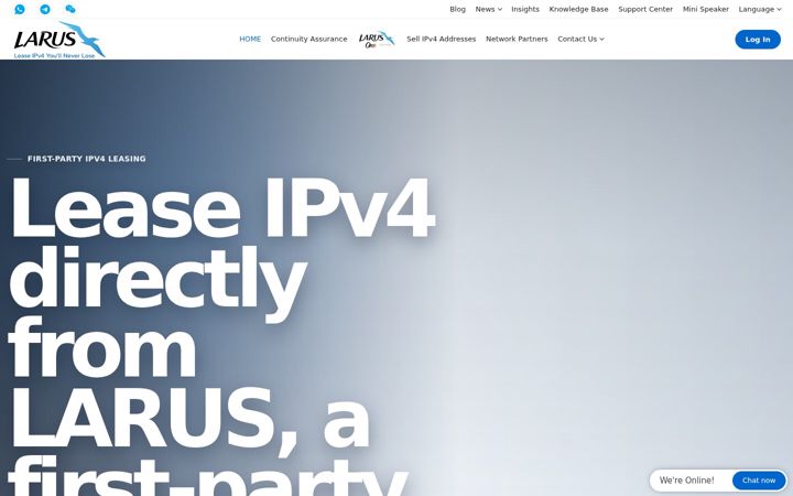 Kuvakaappaus sivustosta larus.net