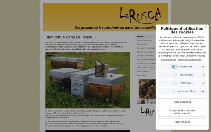 Screenshot of larusca.fr