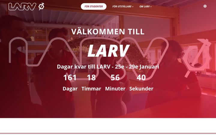 Screenshot of larv.org
