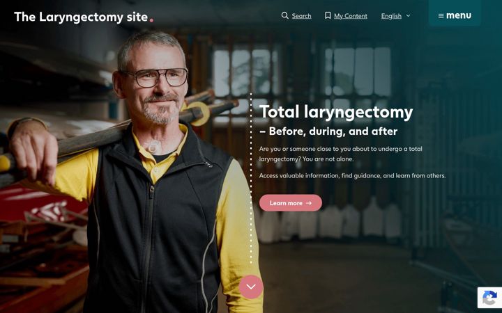Screenshot of laryngectomy.info