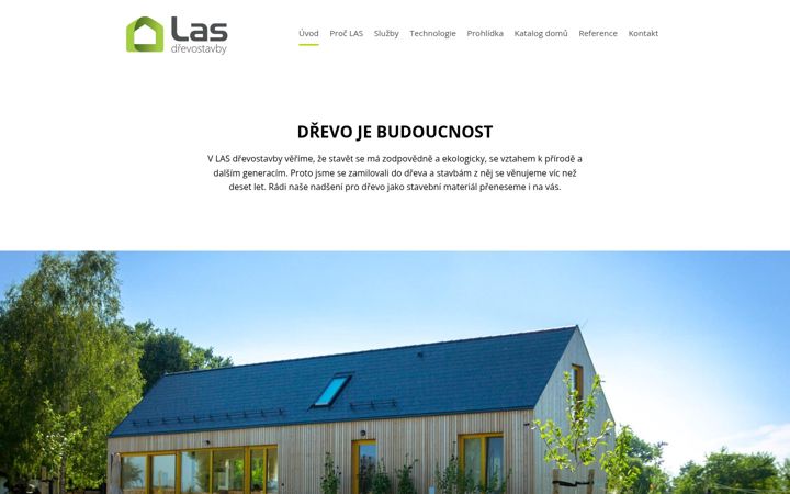 Screenshot of las-drevostavby.cz
