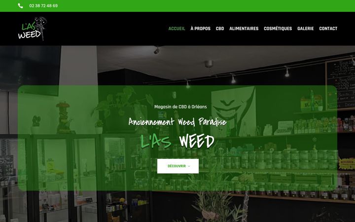 Screenshot of las-weed.fr