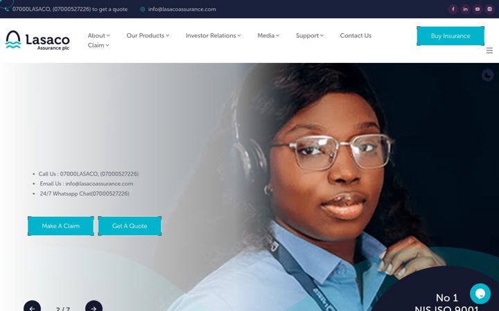 Screenshot of lasacoassurance.com