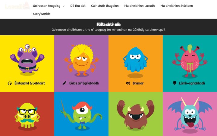 Screenshot of lasadh.co.uk