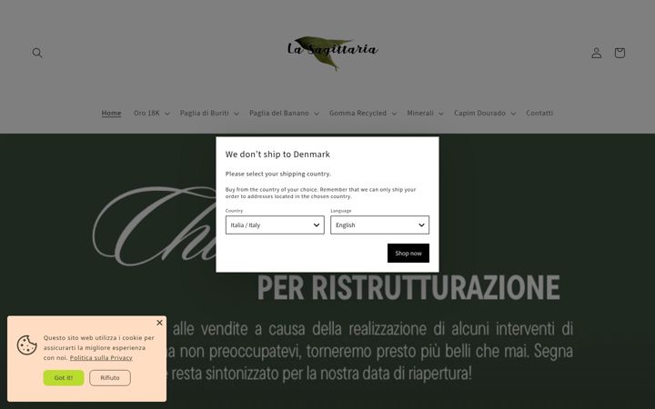 Screenshot of lasagittaria.com