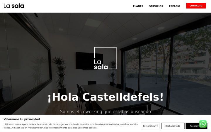 Screenshot of lasalacoworking.es