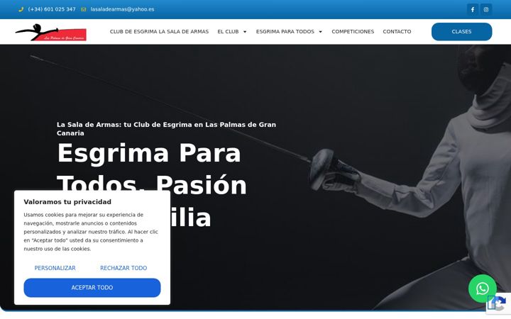 Screenshot of lasaladearmas.es