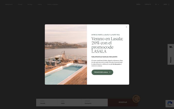 Captură de ecran a lasalaplazahotel.com