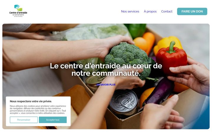 Screenshot of lasamaritaine.ca