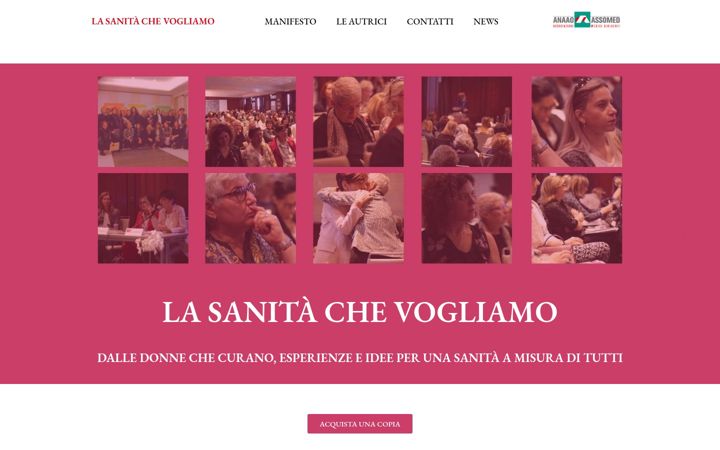 Screenshot of lasanitachevogliamo.it