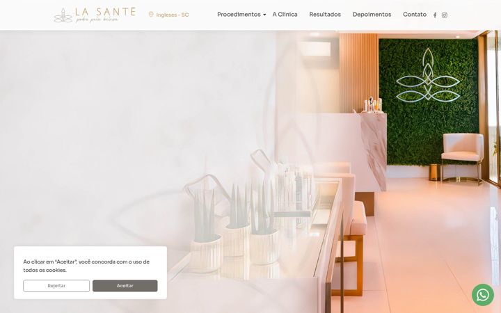 Screenshot of lasanteingleses.com.br