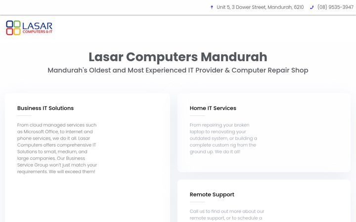 Screenshot of lasar.net.au