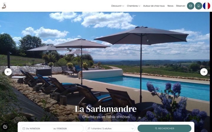 Screenshot of lasarlamandre.com