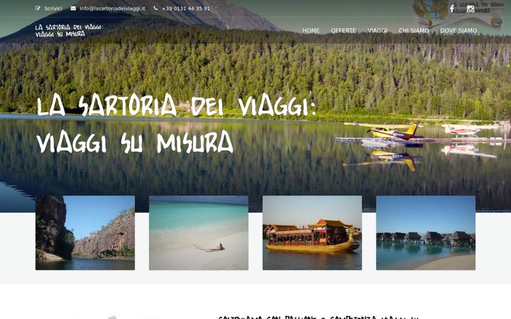 Screenshot of lasartoriadeiviaggi.it