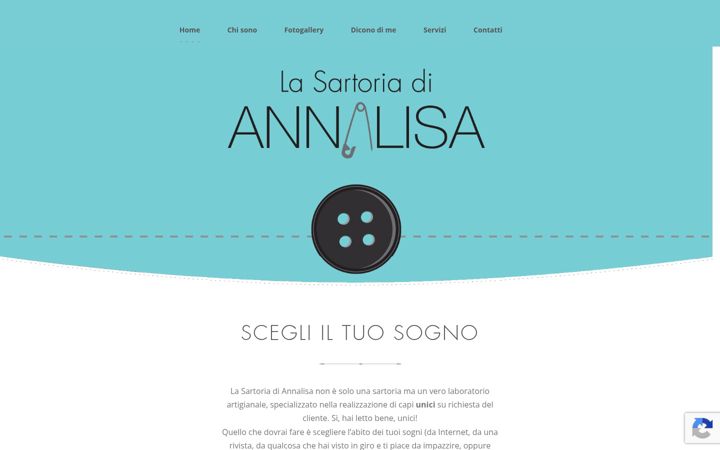Screenshot of lasartoriadiannalisa.it