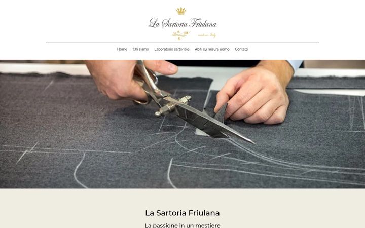 Screenshot of lasartoriafriulana.it