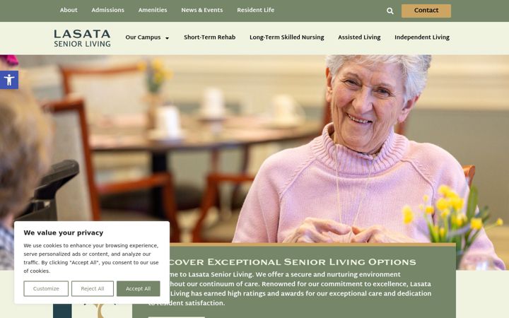Screenshot of lasatacampus.com