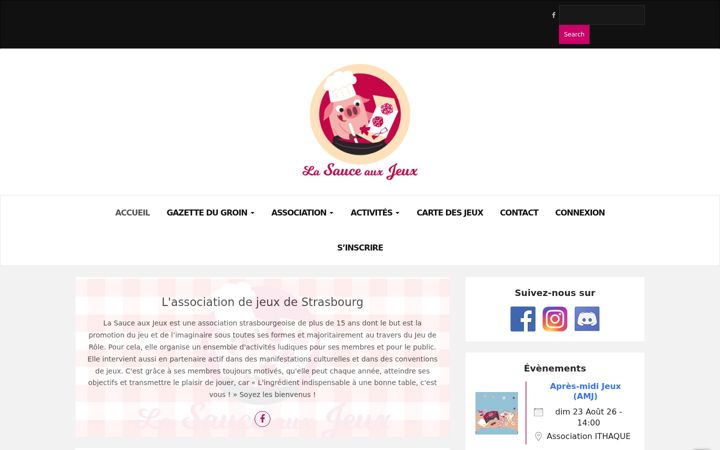 Screenshot of lasauceauxjeux.com