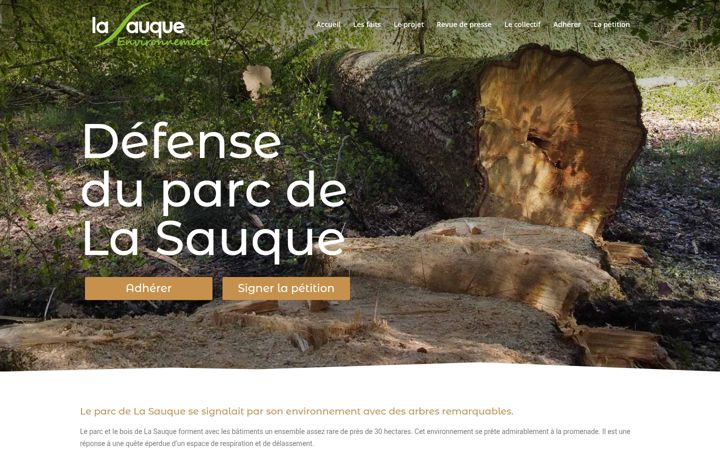 Screenshot of lasauque-environnement.com