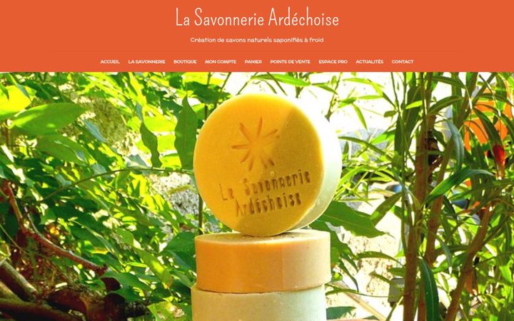 Screenshot of lasavonnerieardechoise.fr