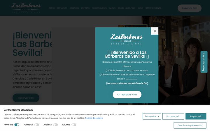 Screenshot of lasbarberasdesevilla.com