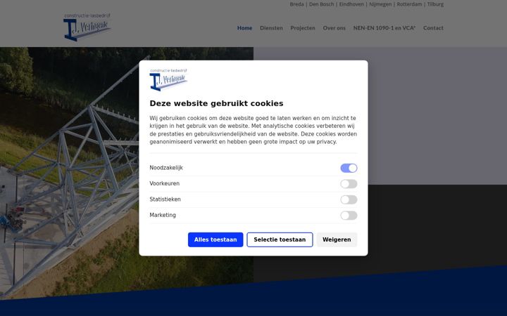Screenshot of lasbedrijfverhagen.nl
