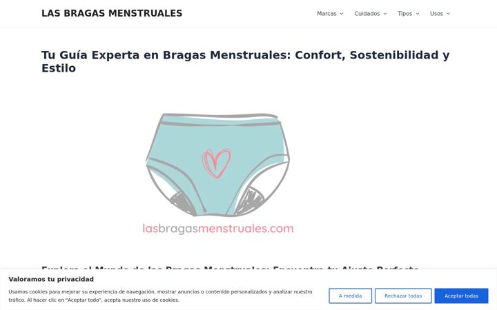 Screenshot of lasbragasmenstruales.com