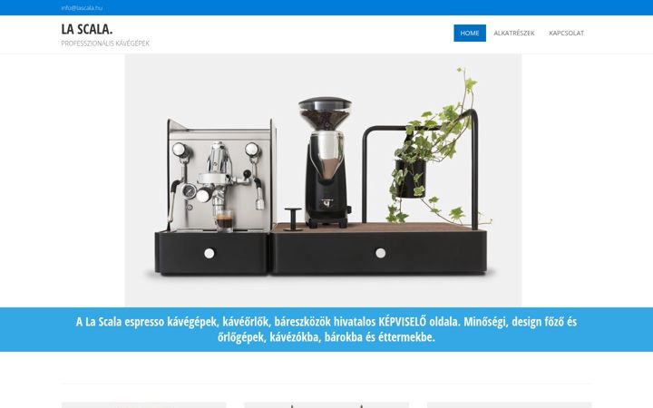 Screenshot of lascala.hu