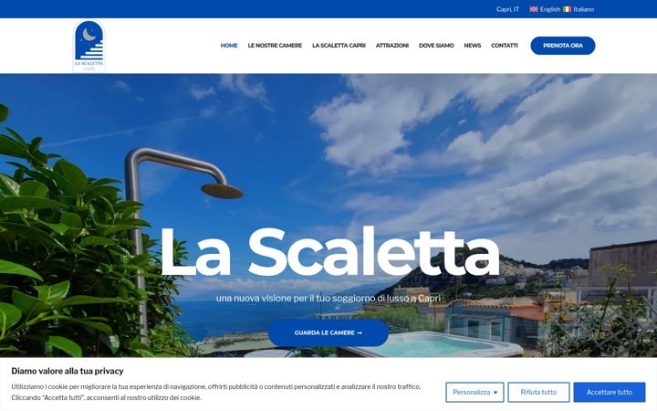 Screenshot of lascalettacapri.it