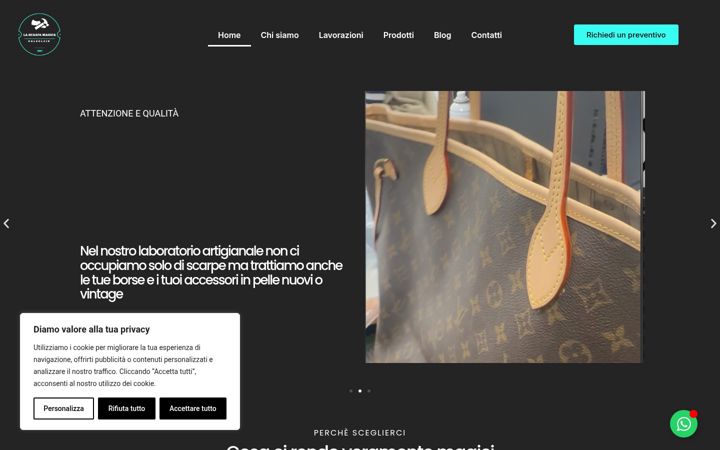 Screenshot of lascarpamagica.it