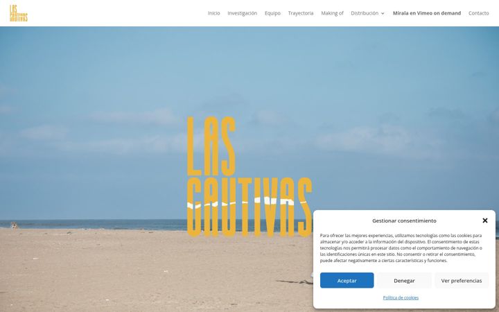 Screenshot of lascautivasdocumental.com