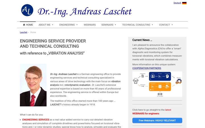 Screenshot of laschet.com