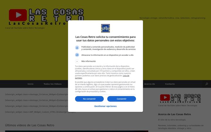 Screenshot of lascosasretro.com