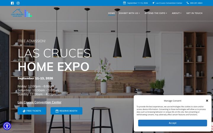 Screenshot of lascruceshomeexpo.com