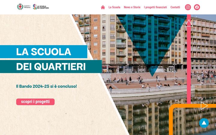 Ekrano kopija lascuoladeiquartieri.it