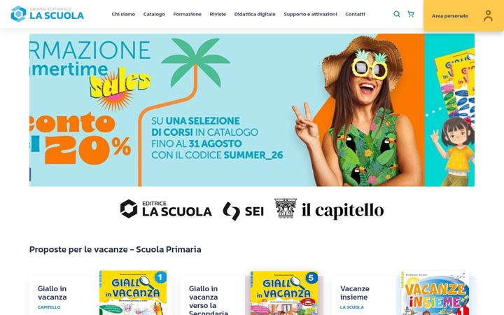 Screenshot of lascuolasei.it