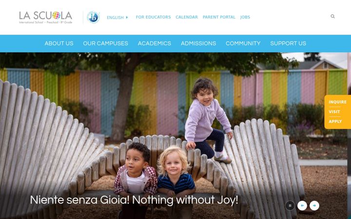 Screenshot of lascuolasf.org