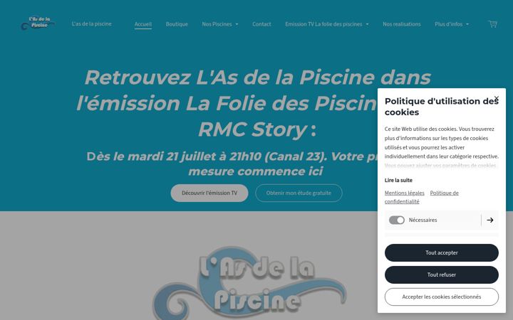 Screenshot of lasde-la-piscine.fr