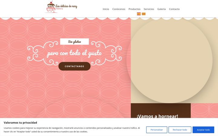 Screenshot of lasdeliciasdenani.com