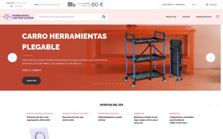 Screenshot of lasdosllaves.com