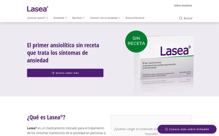 Screenshot of lasea.es