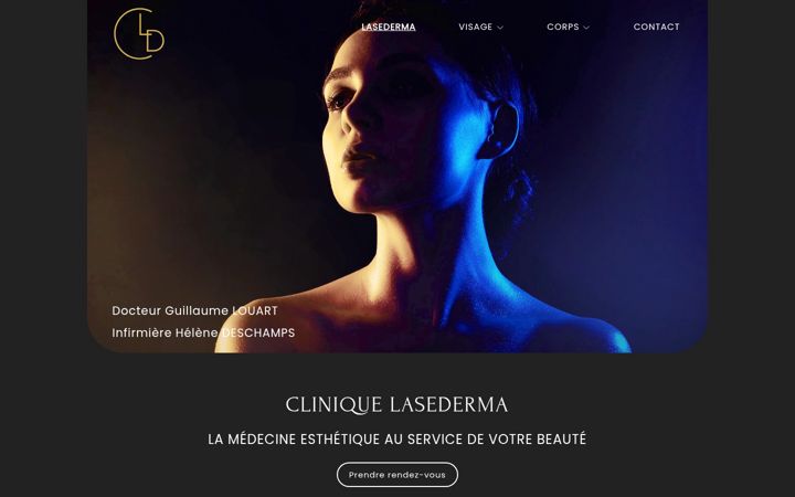 Screenshot of lasederma.fr