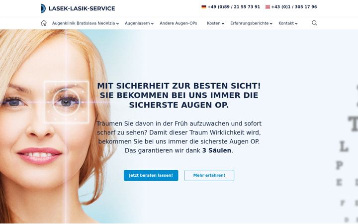 Screenshot of lasek-lasik-service.de